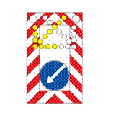 Kelio ženklas 155 – Kilnojamasis aptvėrimo skydas