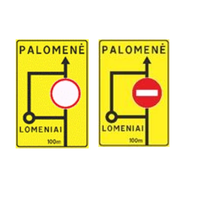 Kelio ženklas 624 – Apylankos schema