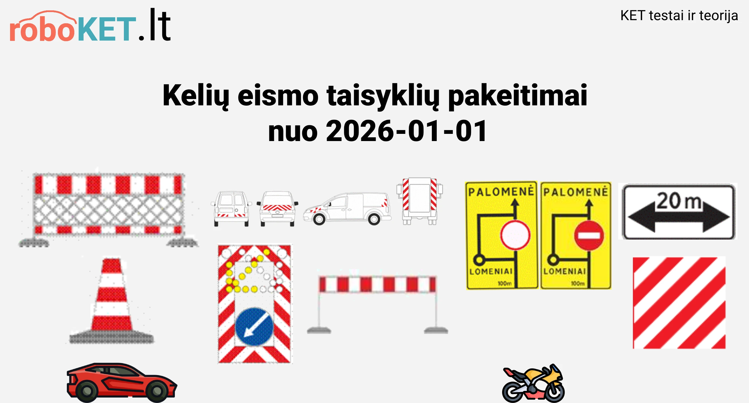 KET pokyciai nuo 2026