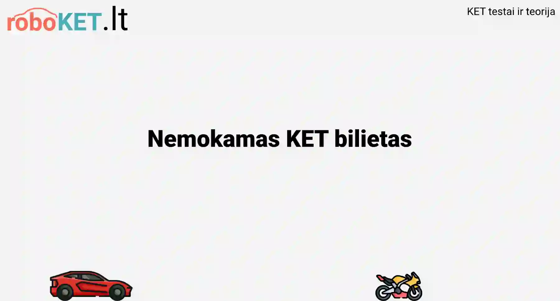 Nemokamas KET testas