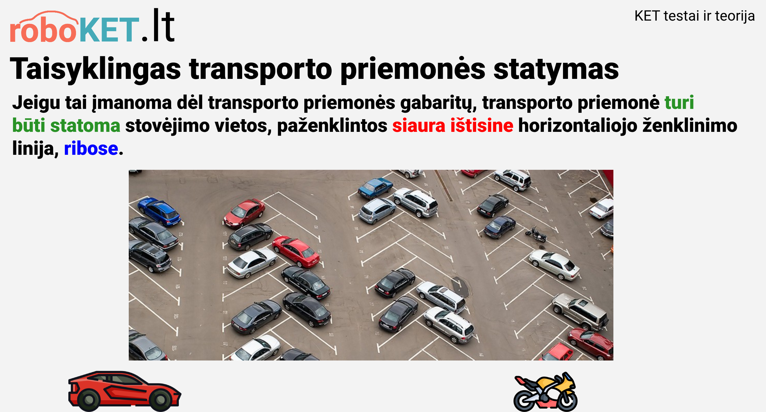 Jeigu tai įmanoma dėl transporto priemonės gabaritų