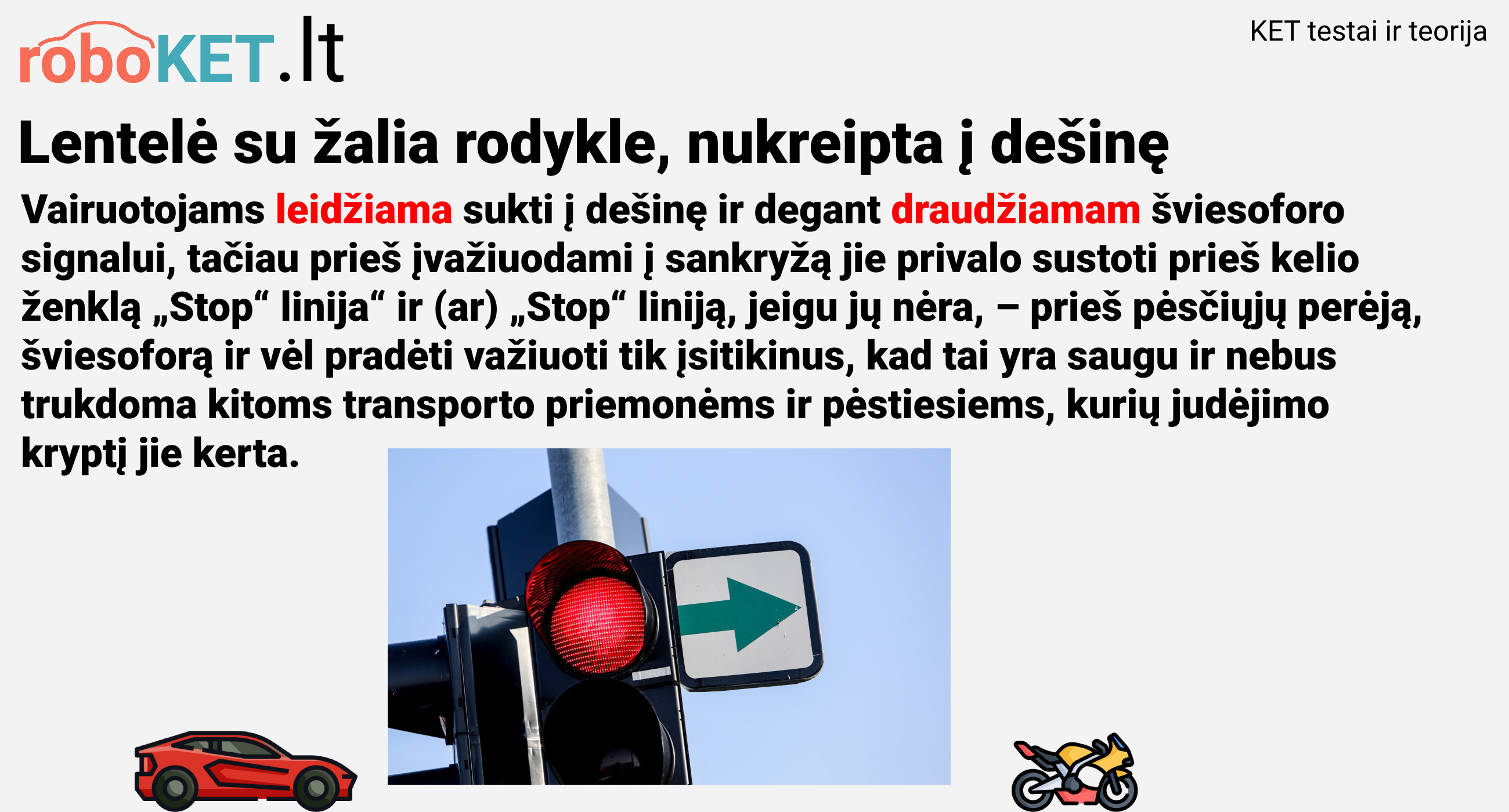 lentelė su žalia rodykle