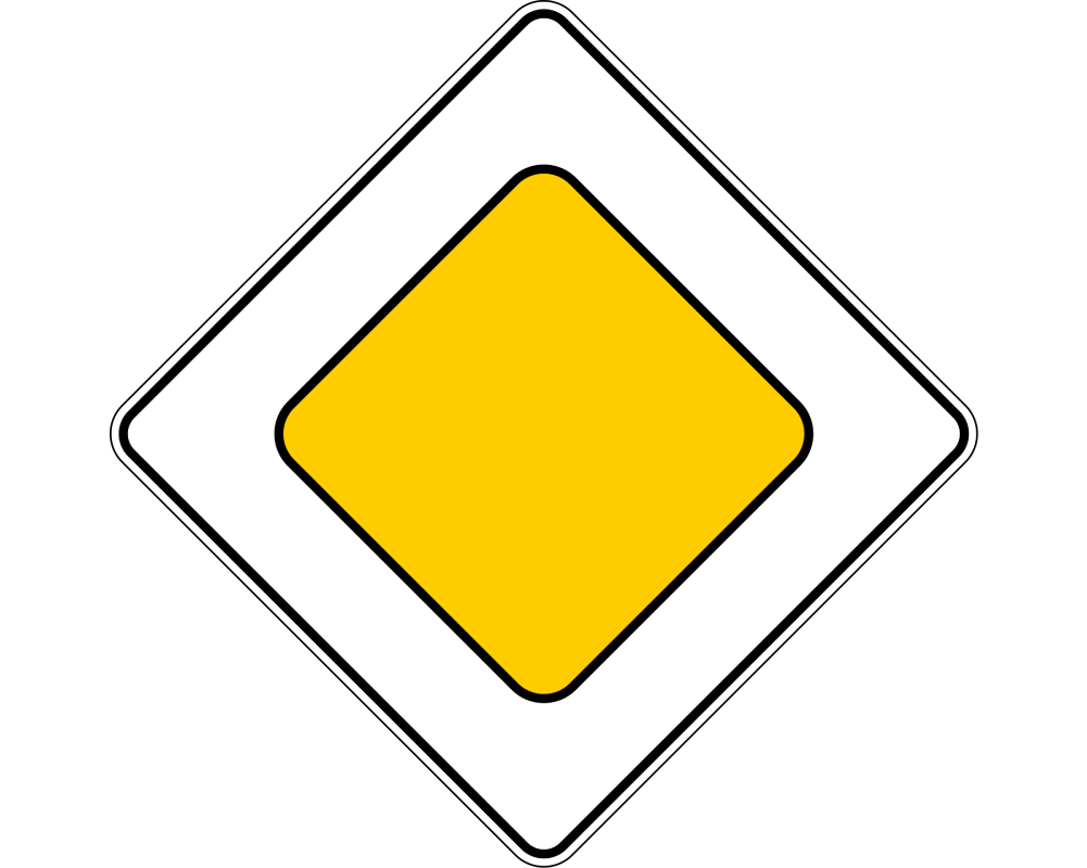 - Priority Road Signs