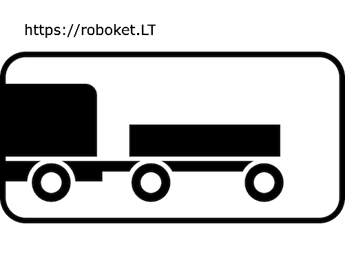 Transporto priemonės su priekaba