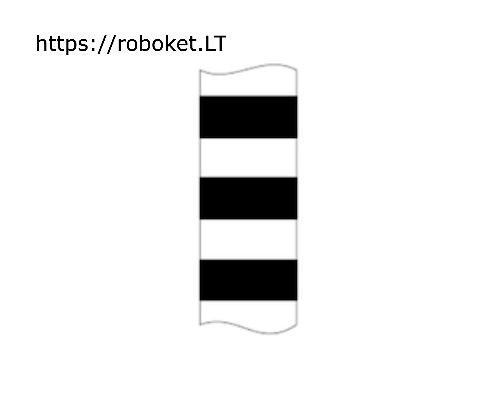 Horizontalios juodos ir baltos juostos